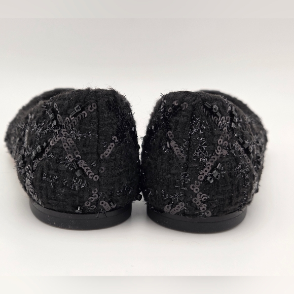 Tory Burch Chelsea Tweed Ballet Flat in Perfect Black. Sz. 6.5 - Picture 4 of 6